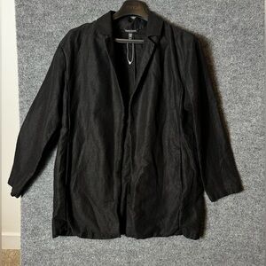 Eileen Fisher Black Linen Blazer - Size Small - NWOT